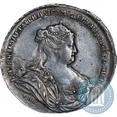 Фото 1 рубль 1738 года СПБ "Петербургский тип"