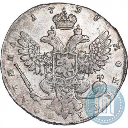 Фото Полтина 1738 года СПБ "Петербургский тип"