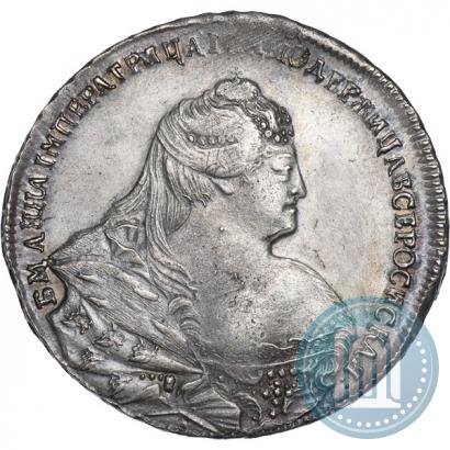 Фото 1 рубль 1740 года  "Московский тип"