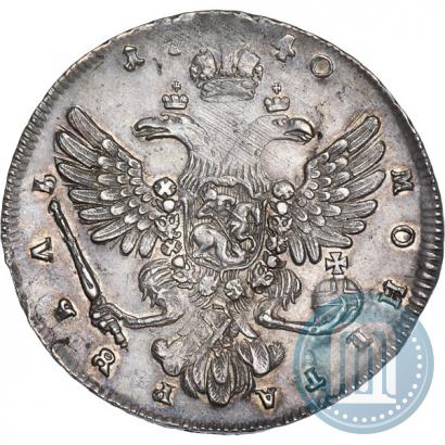 Фото 1 рубль 1740 года  "Московский тип"