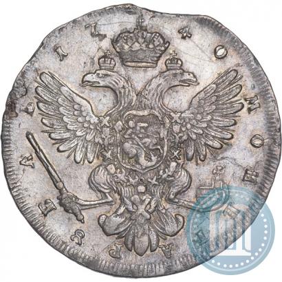 Фото 1 рубль 1740 года СПБ "Петербургский тип"