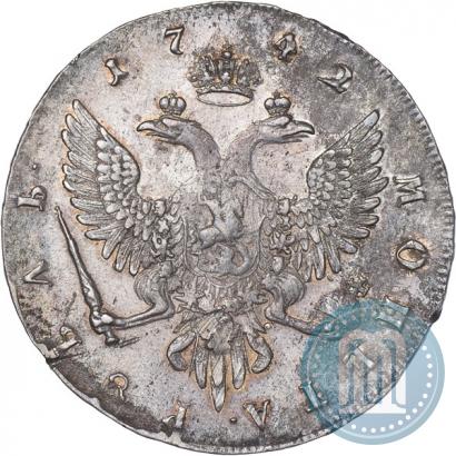 Фото 1 рубль 1742 года ММД 