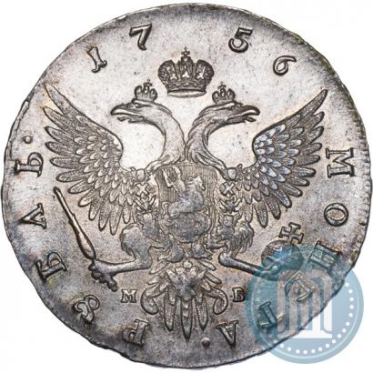 Фото 1 рубль 1756 года ММД-МБ 