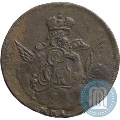 Фото 1 копейка 1756 года ММД 