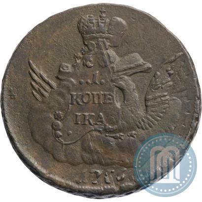Фото 1 копейка 1756 года ММД 