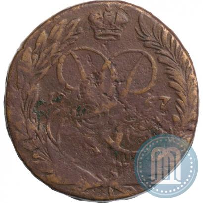 Фото 2 копейки 1757 года  "Номинал над Св. Георгием"