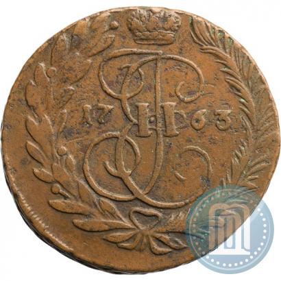 Фото 2 копейки 1763 года ММ 