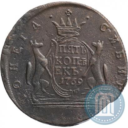 Picture 5 kopecks 1769 year КМ 