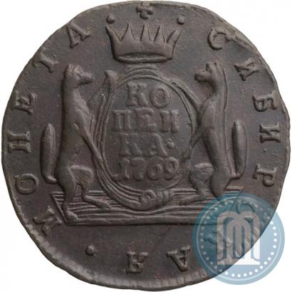 Picture 1 kopeck 1769 year КМ 