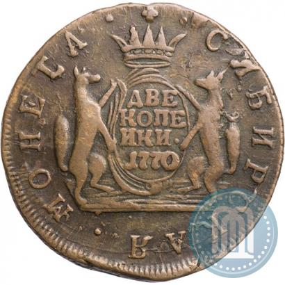 Picture 2 kopecks 1770 year КМ 