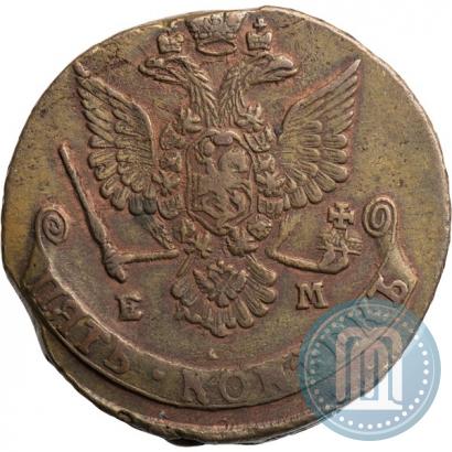 Picture 5 kopecks 1779 year ЕМ 