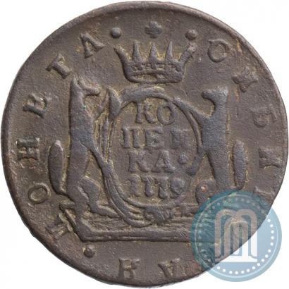 Фото 1 копейка 1779 года КМ 