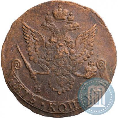 Picture 5 kopecks 1782 year ЕМ 