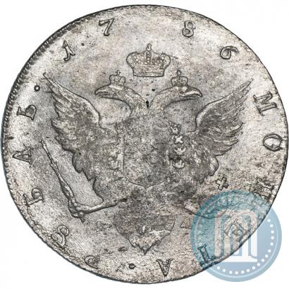 Фото 1 рубль 1786 года СПБ-ЯА 