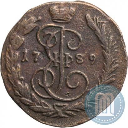 Фото 1 копейка 1789 года ЕМ 