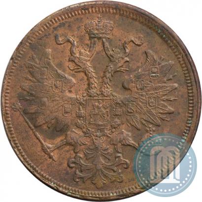 Picture 5 kopecks 1860 year ЕМ 