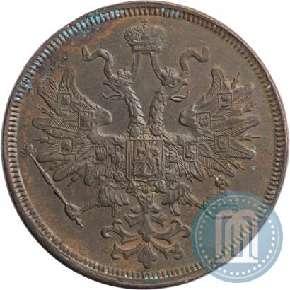 Picture 5 kopecks 1866 year ЕМ 