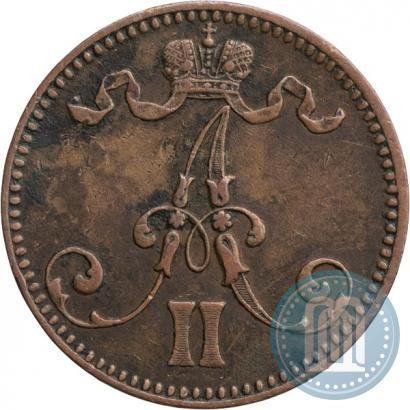 Picture 5 pennia 1866 year  