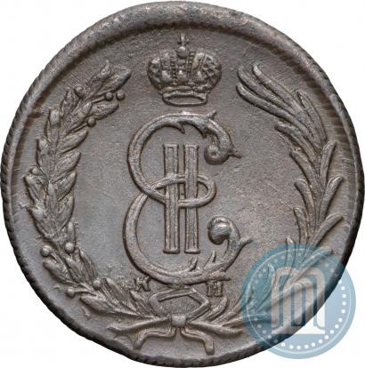 Фото 2 копейки 1780 года КМ 