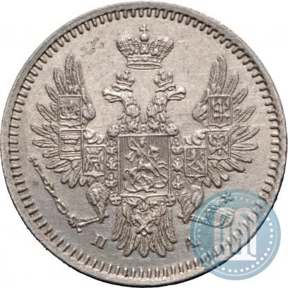 Фото 5 копеек 1850 года СПБ-ПА 