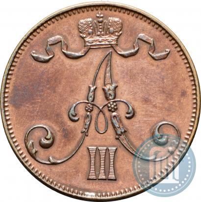 Фото 5 пенни 1889 года  