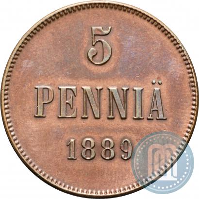 Фото 5 пенни 1889 года  