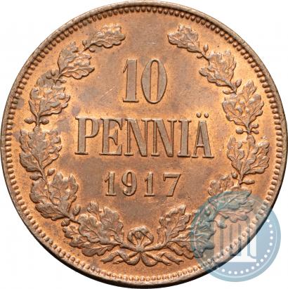Фото 10 пенни 1917 года  