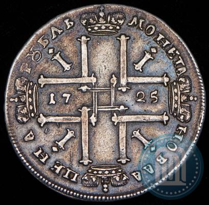 Фото 1 рубль 1725 года  "Портрет в античных доспехах"