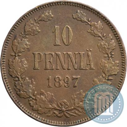 Фото 10 пенни 1897 года  