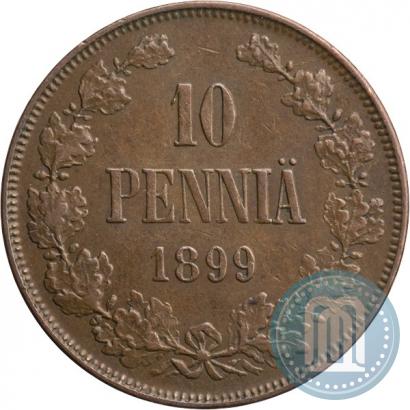 Picture 10 pennia 1899 year  