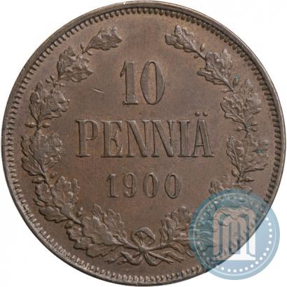 Picture 10 pennia 1900 year  