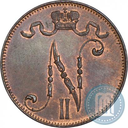 Picture 5 pennia 1908 year  
