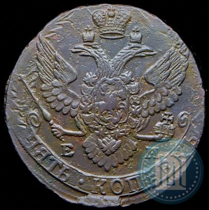 Фото 5 копеек 1794 года ЕМ 