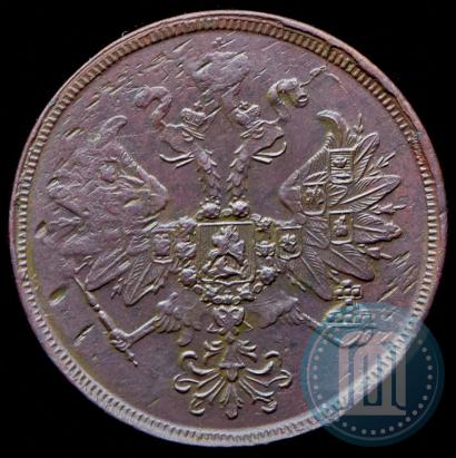 Picture 2 kopecks 1864 year ЕМ 