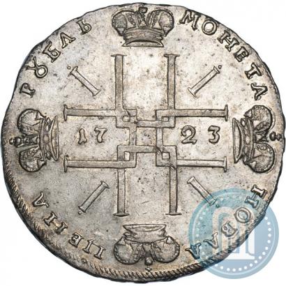 Фото 1 рубль 1723 года OK "Портрет в горностаевой мантии"