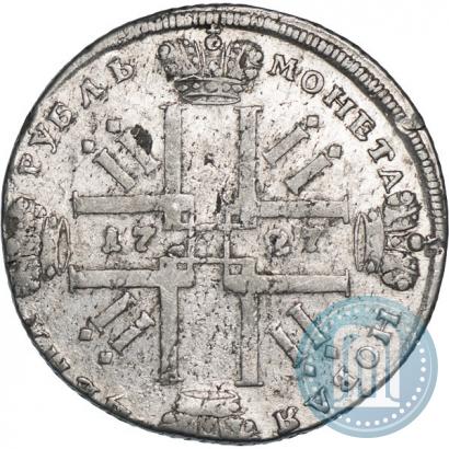 Фото 1 рубль 1727 года СПБ "Петербургский тип"