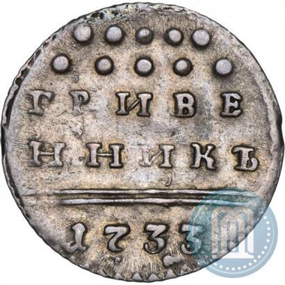 Фото Гривенник 1733 года  