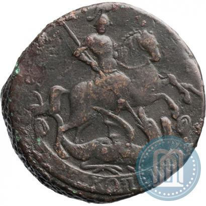 Фото 2 копейки 1757 года  "Номинал под Св. Георгием"