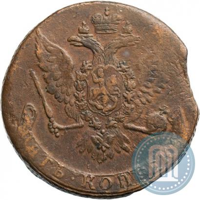 Фото 5 копеек 1758 года  