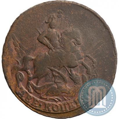 Фото 2 копейки 1758 года  "Номинал под Св. Георгием"
