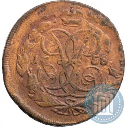 Фото 2 копейки 1758 года  "Номинал под Св. Георгием"