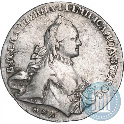 Фото 1 рубль 1762 года ММД-ДМ 