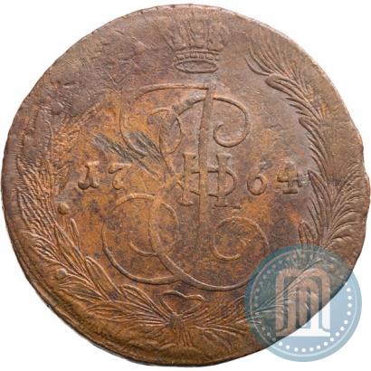 Picture 5 kopecks 1764 year ЕМ 