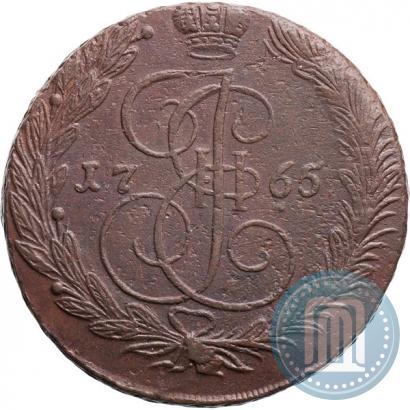 Picture 5 kopecks 1765 year ЕМ 