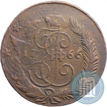 Фото 5 копеек 1766 года СПМ 
