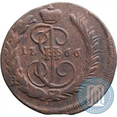 Picture 1 kopeck 1766 year ММ 
