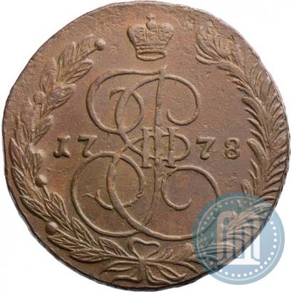 Picture 5 kopecks 1778 year ЕМ 