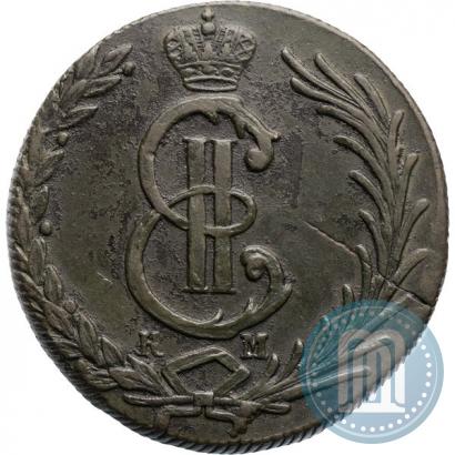 Фото 10 копеек 1780 года КМ 