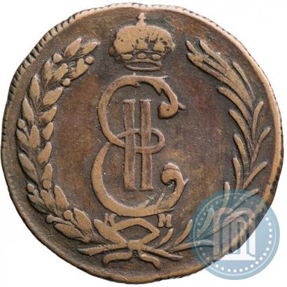 Фото 2 копейки 1780 года КМ 