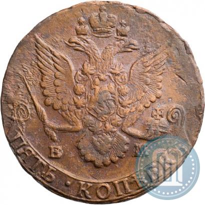 Фото 5 копеек 1785 года ЕМ 